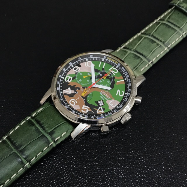 นาฬิกาข้อมือชาย ORIENT ของแท้ 💯% รุ่น TD0D-C3 (เขียว)