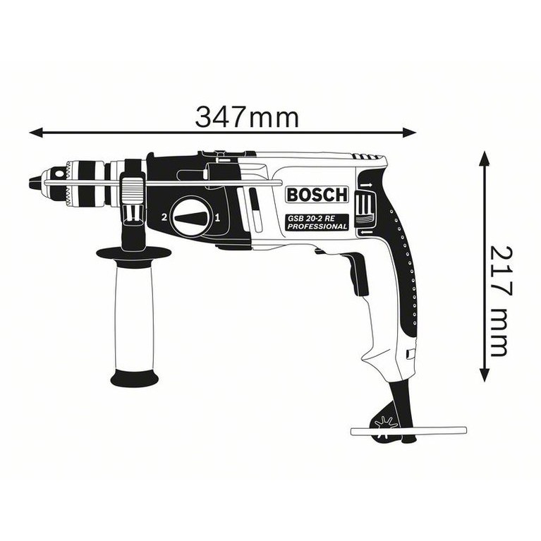 BOSCH GSB 20-2 Professional สว่านกระแทก สว่านกระแทกกำลังสูงความเร็วสอง ...