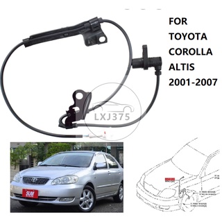 เซนเซอร์ความเร็วล้อรถยนต์ ซ้าย ขวา ABS สําหรับ toyota corolla altis 2001 2002 2003 2004 2005 2006 2007