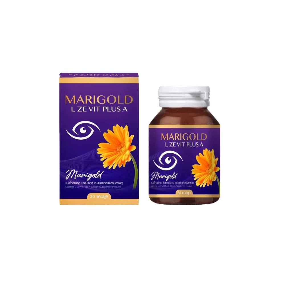 Pakazy Marigold L Ze Vit Plus A (แมรีโกลด์ แอล ซีวิต พลัส เอ) วิตามินบำรุงสายตา 30 แคปซูล thumbnail 3