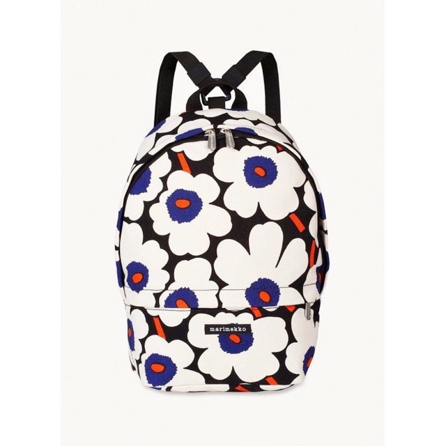 Marimekko แท้ ?% Unikko Blue/Orange Mini Eira Backpack | Shopee Thailand