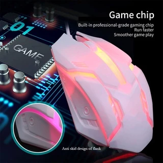 เมาส์ เมาส์เกมมิ่ง แบบมีสาย Mouse 3D มีไฟเปลี่ยน 7 สีได้ เมาส์เรืองแสงเม้าส์ เสียบUSB