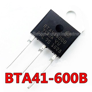 ทรานซิสเตอร์ ไตรโอด BTA41-600B BTA41600B BTA41-600 BTA41600 TO-3P 40A 600V TO-247 5 ชิ้นต่อล็อต