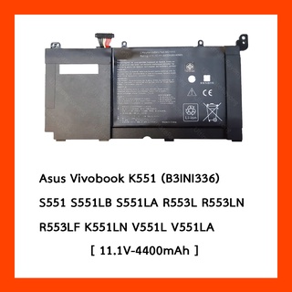 Battery Asus แบทเตอร์รี่ Vivobook K551 K551L : 11.1V-4400mAh/49Wh Black