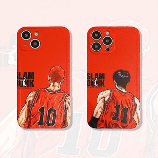 เคสโทรศัพท์มือถือแบบนิ่ม ผิวด้าน กันรอยเลนส์กล้อง ลายอะนิเมะ SLAM DUNK สําหรับ iPhone 14 Pro Max 13 11 12 Pro Max Xs Max XR