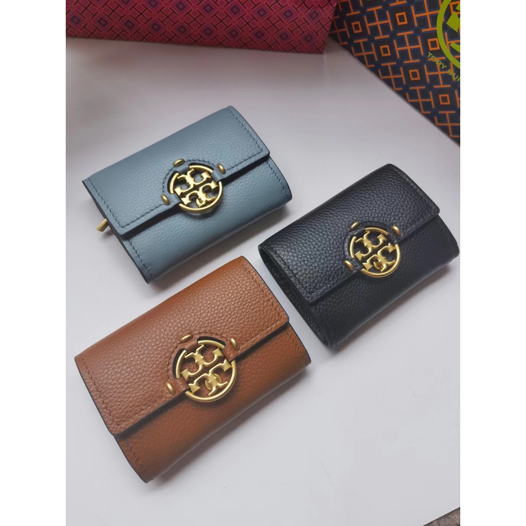 กระเป๋าสตางค์ใบสั้นหนัง Tory BURCH