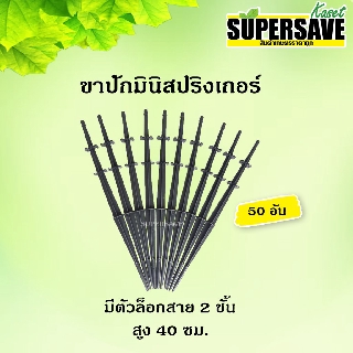 ขาปักมินิสปริงเกอร์ แบบมีตัวล็อกสาย 2 ชั้น สูง 40 ซม. (จำนวน 50 อัน)