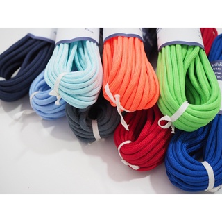 เชือก DIY สีพื้น Paracord เชือกเอนกประสงค์สําหรับทํากิจกรรมกลางแจ้ง ขนาด 4 มิล pe