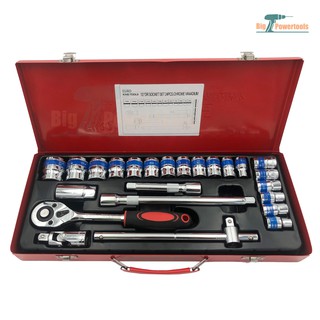 EURO KING TOOLS ชุดเครื่องมือ ประแจ ชุดบล็อก 24 ชิ้น ขนาด 1/…