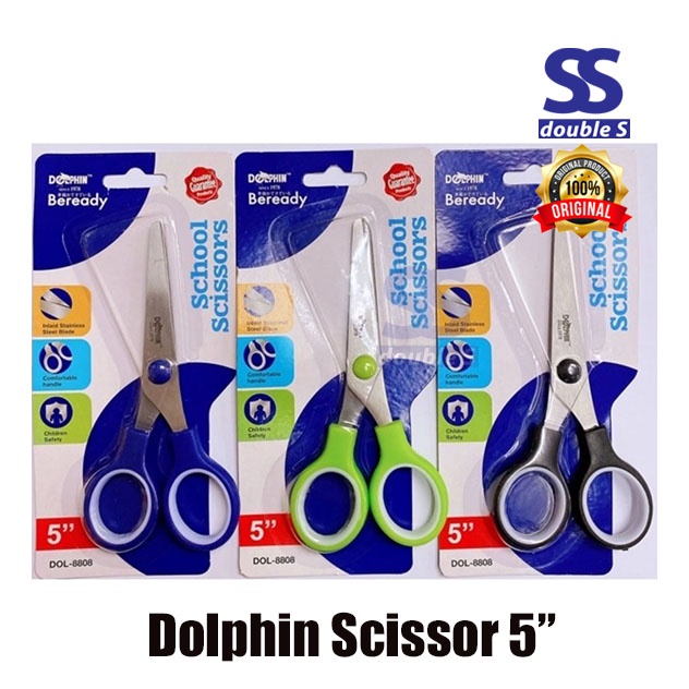 กรรไกรปลาโลมา 5" DOL-8808/กรรไกรนักเรียน