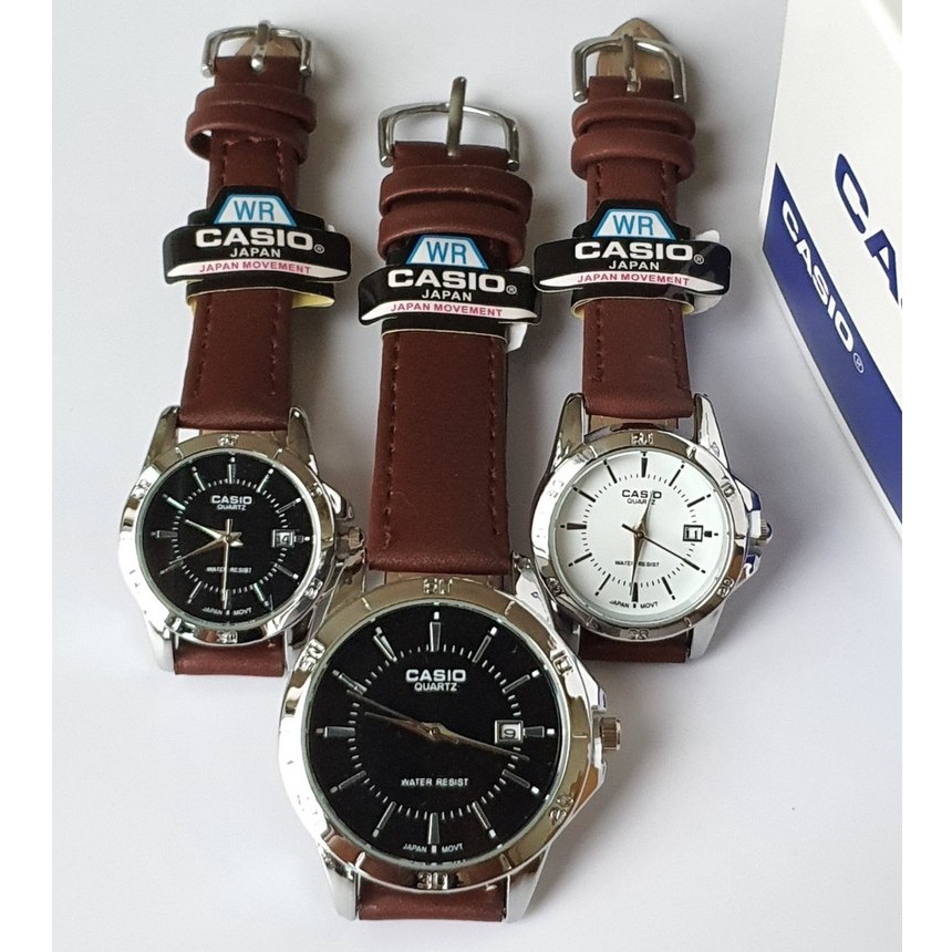 casio💖นาฬิกาผู้หญิง สายหนัง กันน้ำ วันที่ นาฬิกาข้อมือหญิง นาฬิกาcasioหญิง คาสิโอ้ผู้หญิง สีน้ำตาล แสดงวันที่ RC617/1
