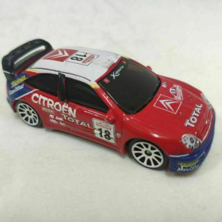 รถเหล็ก Majorette ซีตรองแดงเบอร์18 Citroën Xsara WRC 18, Rallye SanRemo, Citroën, Total, red , Racing Collection