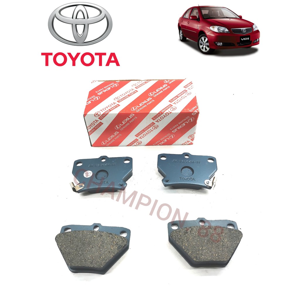 ผ้าเบรคหน้า TOYOTA NCP42 ALTIS ZZE121 ZZE122 RR