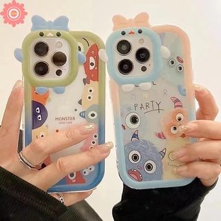 เคสโทรศัพท์มือถือ แบบนิ่ม ลายการ์ตูนมอนสเตอร์ 3D กันกระแทก สําหรับ IPhone 11 XR 7 8 14 Plus 12 13 14 Pro MAX 7Plus 6 6S X XS MAX SE 2020