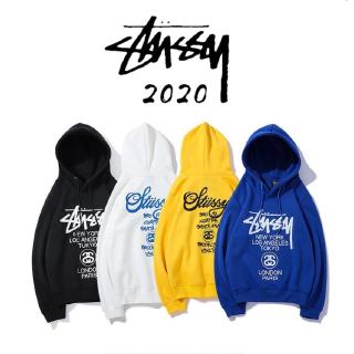 5971 เสื้อฮู้ดดี้ แขนยาว พิมพ์ลาย Stussy สําหรับผู้ชาย ผู้หญิง