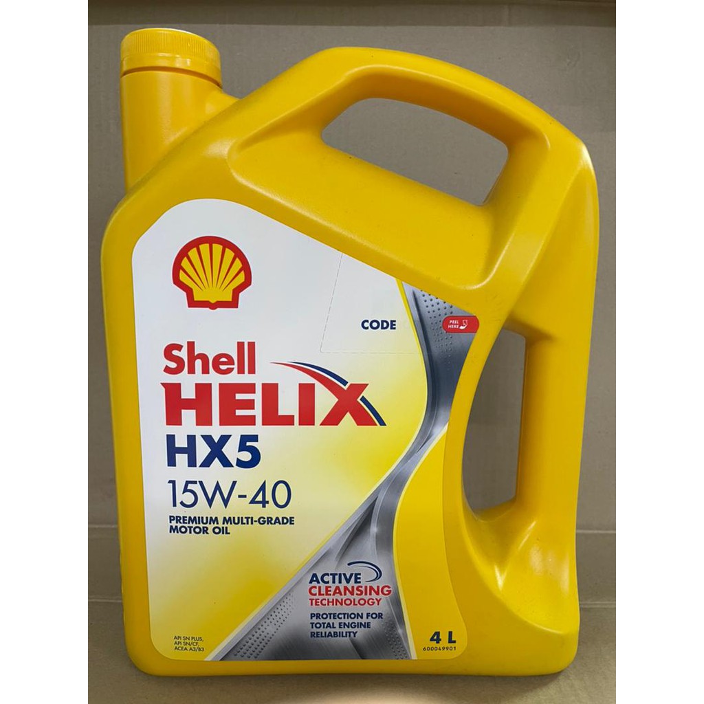 SHELL MINERAL 15W-40 4LITERS น้ํามันเครื่อง MINYAK HITAM 4L 15W40 15 40 15-40 15W 40