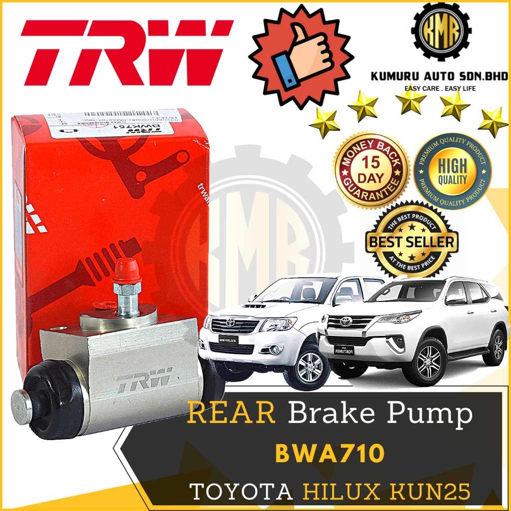 (1@pc) TRW กระบอกเบรคล้อหลัง Toyota Hilux Vigo KUN25 Fortuner TGN51 2.5 2.7 BWA710