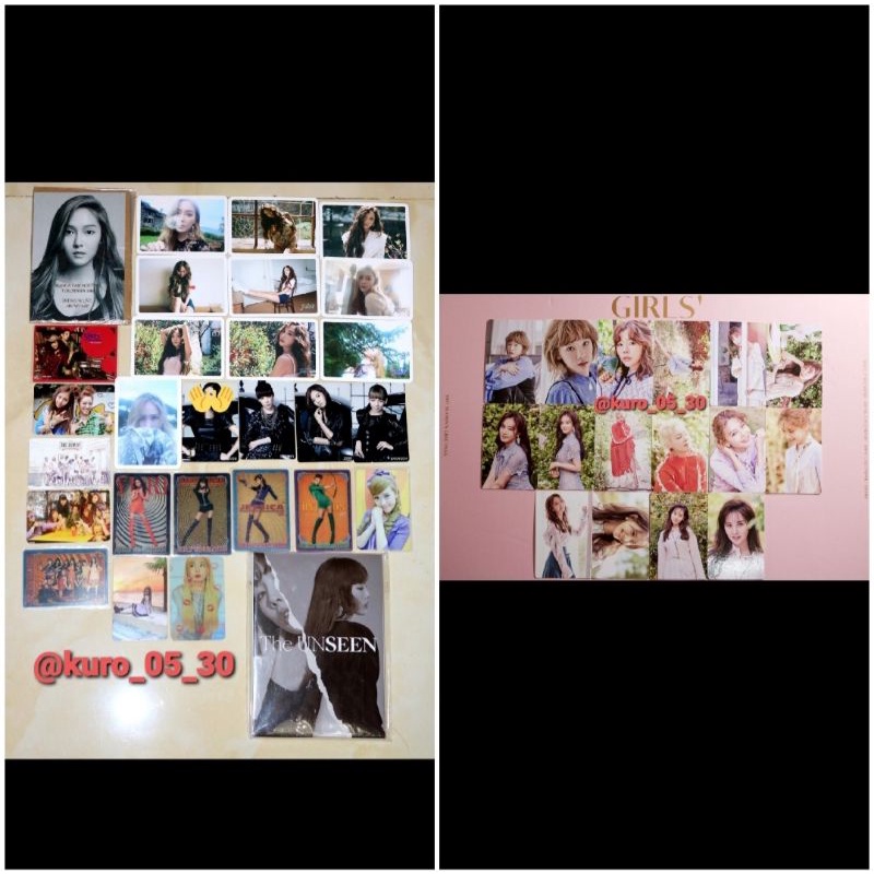 SNSD GIRLS GENERATION PHOTOCARD Taeyeon Jessica Tiffanyi Sunny Yuri Hyoyeon Sooyoung Yoona Seohyun