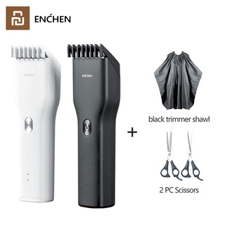 ENCHEN Boost USB ไฟฟ้าผม ปัตตาเลี่ยน สำหรับผู้ชายผู้ใหญ่เด็กไร้สายชาร์จเครื่องตัดผม Professional