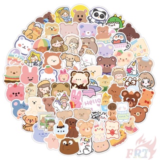 100Pcs/Set ❉ Q Kawaii Bear Series 02 Rainbow Bear สติ๊กเกอร์ ❉ DIY Fashion Waterproof Doodle Decals สติ๊กเกอร์