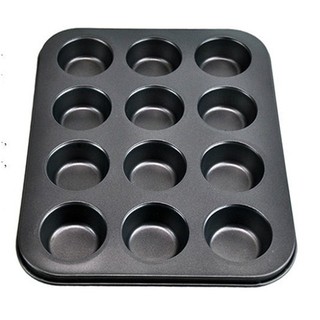 ถาดอบ non stick 12หลุม ใช้อบ mini cupcake muffin mini tart