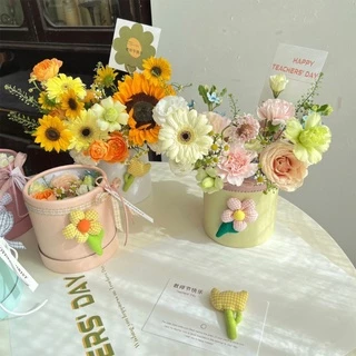 Flower Box Round Cardboard Boxes Wedding Party Rose Flower Packaging Decoration