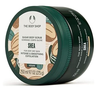 The body shop Shea sugar body scrub 250ml (ของใหม่ พร้อมส่ง)New vegan100%