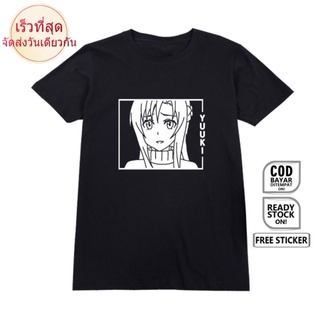 ㏘㏂※เสื้อยืด-- เสื้อยืด พิมพ์ลายอนิเมะ MANGA WAIFU YUUKI ASUNA SWORD ART ONLINE TITANIA Erica Wife Mother OTAKU JAPAN