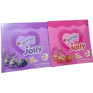 ฮาร์ทบีท เจลลี่  Hartbeat Jelly  เจลลี่ราคาจีแนนผสมผงบุก 18g x 30ชิ้น   มี 2 รส  สตอเบอรืรี่ / องุ่น