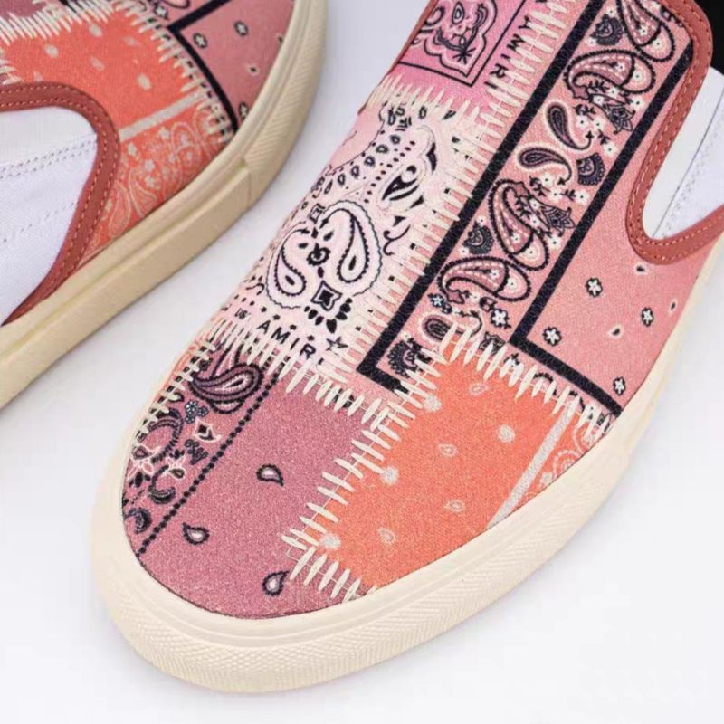 Amiri Bandana Print Slip-On Sneaker รองเท้าผ้าใบพิมพ์ลายแบบตัดเย็บ Amiri  Overshoes | Shopee Thailand