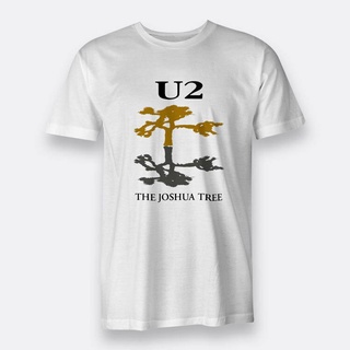 เสื้อยืดแขนสั้น พิมพ์ลาย The Joshua Tree Tour Concert สีขาว แฟชั่นสําหรับผู้ชาย U2 DIY