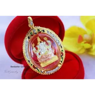 ManeeNopparut มณีณพรัช จี้พระพิฆเนศ 3*4ซม งานหุ้มทองแท้5ไมครอน รุ่น MN10046