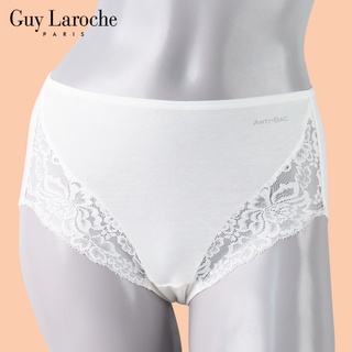 Guy Laroche กางเกงชั้นในสตรีGU4M20 ของแท้ เกรด A ทรงเต็มตัวพอดีเอวแต่งลูกไม้เนื้อนุ่มด้วยผ้า Cotton Anti Bacteria