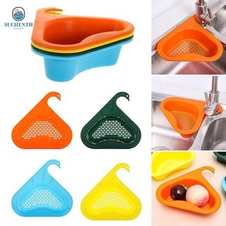 SUCHEN New Swan Drain Basket Gadgets Sink Filter Shelf Kitchen Leftover Sink Strainer Household Plastic Fruit Vegetable Tools Multifunctional Storage Rack/Multicolor