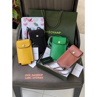 Longchamp LE PLIAGE CUIR LGP Phone case แท้💯%