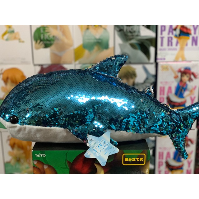 นำเข้าจากญี่ปุ่น หมอน ตุ๊กตาปลาวาฬ สะท้อนแสง สวยมาก มี 3 สี ยาว 45cm