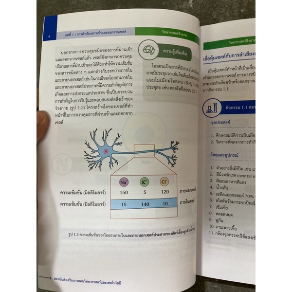 หนังสือเรียน วิทยาศาสตร์ชีวภาพ ม.4 สสวท (ปรับปรุงปี2560) สสวท กระทรวงศึกษาธิการ (ราคา79บาท) - รูปที่ 7