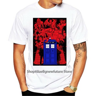 ใหม่ เสื้อยืดลําลอง แขนสั้น พิมพ์ลาย Doctor Who Tardis สําหรับผู้ชาย Odapgh02Almddm85