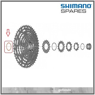 Shimano สเปเซอร์ MTB สําหรับ XTR CS-M9100 M8100 XT SLX Cassette 12 ความเร็ว Y1X401500