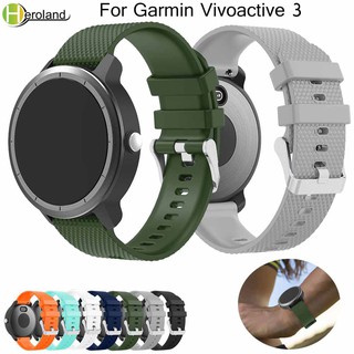 สายนาฬิกาข้อมือซิลิโคนสายนาฬิกาข้อมือซิลิโคนสําหรับ Garmin Vivoactive 3 / Forerunner 645 / 245 / 245M 20mm