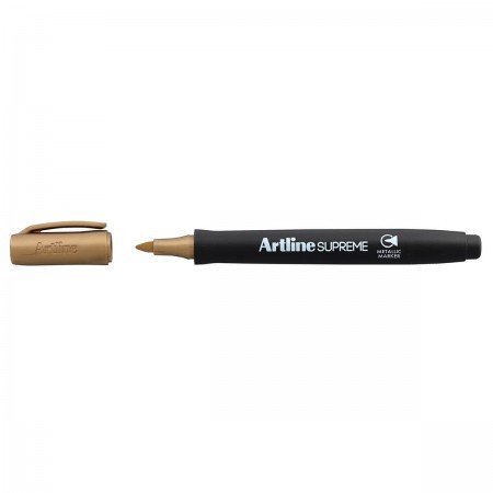 Artline Supreme Metallic Markers pen 1.0mm  EPF-790   ปากกามาร์กเกอร์สีเมทัลลิค  ทอง/เงิน