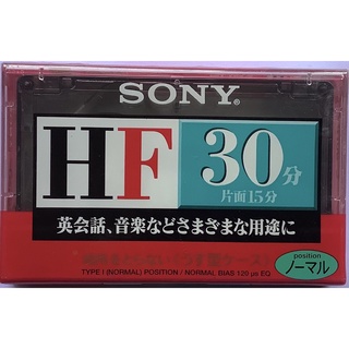 Blank Cassette Tape ซีล เทปคาสเซ็ตเปล่าวินเทจ Sony HF 30 นาที Normal Position Type I ซีล Made in Japan เทปเปล่า