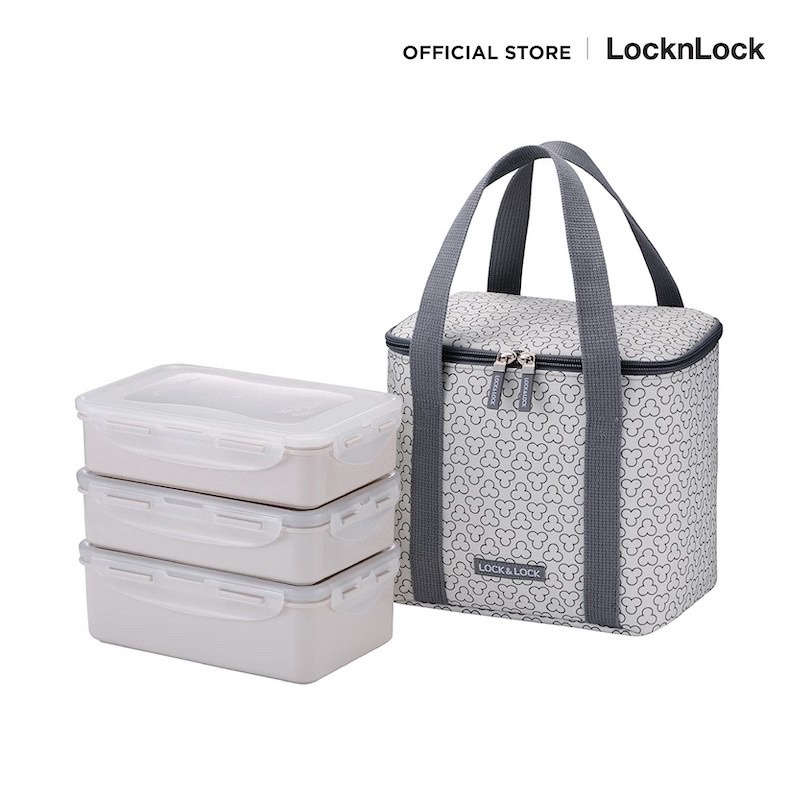 LocknLock ชุดกล่องถนอมอาหาร Clover Lunch Box รุ่น รุ่น HPL817