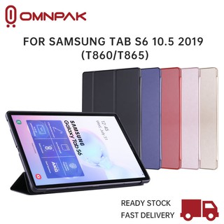 เคสแท็บเล็ตหนังแบบฝาพับตั้งได้สําหรับ Samsung Galaxy Tab S6 2019 T860/T865 10.5