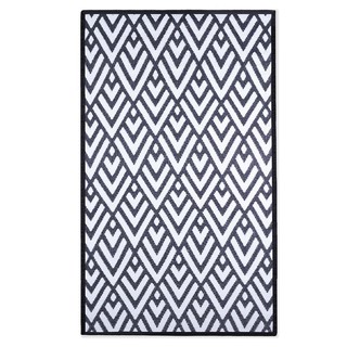 Interior carpet MAT PDM BRAND KAIKU 150x240CM WHITE/BLACK Carpet Home &amp; Furniture พรมภายใน เสื่ออเนกประสงค์ PDM BRAND KA