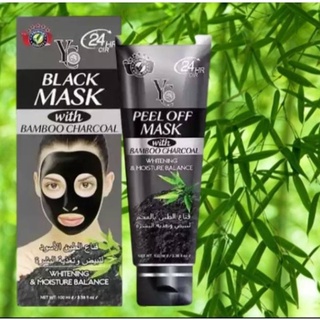 🔥พร้อมส่ง🔥 Huaxin2016-YC BLACK MASK มาร์คหน้าถ่านดำลอกสิวเสี้ยน โคลนลอกสิวเสี้ยน สิวหัวดำ ลอกสะใจ หลุดเป็นตอ ถูกสุดๆ 100