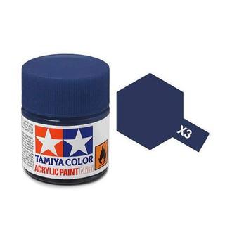 สีสูตรน้ำทามิย่า Tamiya Acrylic X3 Royal Blue 10ml