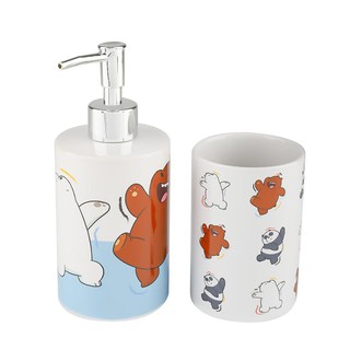 ที่วางของ ที่ใส่ของ กระปุกห้องน้ำ เซรามิก MOYA CE2551AA-2 WBBSOAP DISPENSER SET MOYA CE2551AA-2 WBB CERAMIC