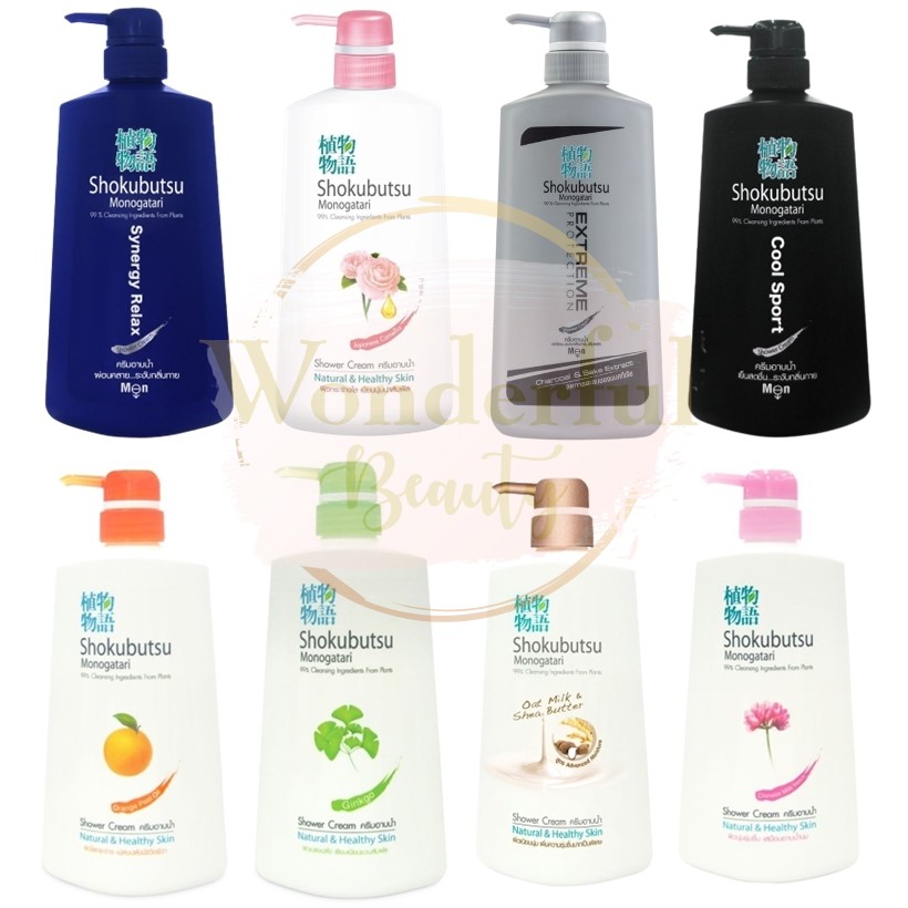 SHOKUBUTSU MONOGATARI 500ml. โชกุบุสซึ โมโนกาตาริ ครีมอาบน้ำ 500มล.(ขวด ...
