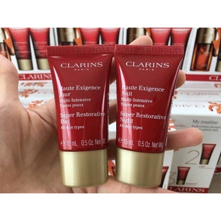 เซ็ตบำรุงผิว Clarins Super Restorative Day/Night Cream All Skin Types 15ml.